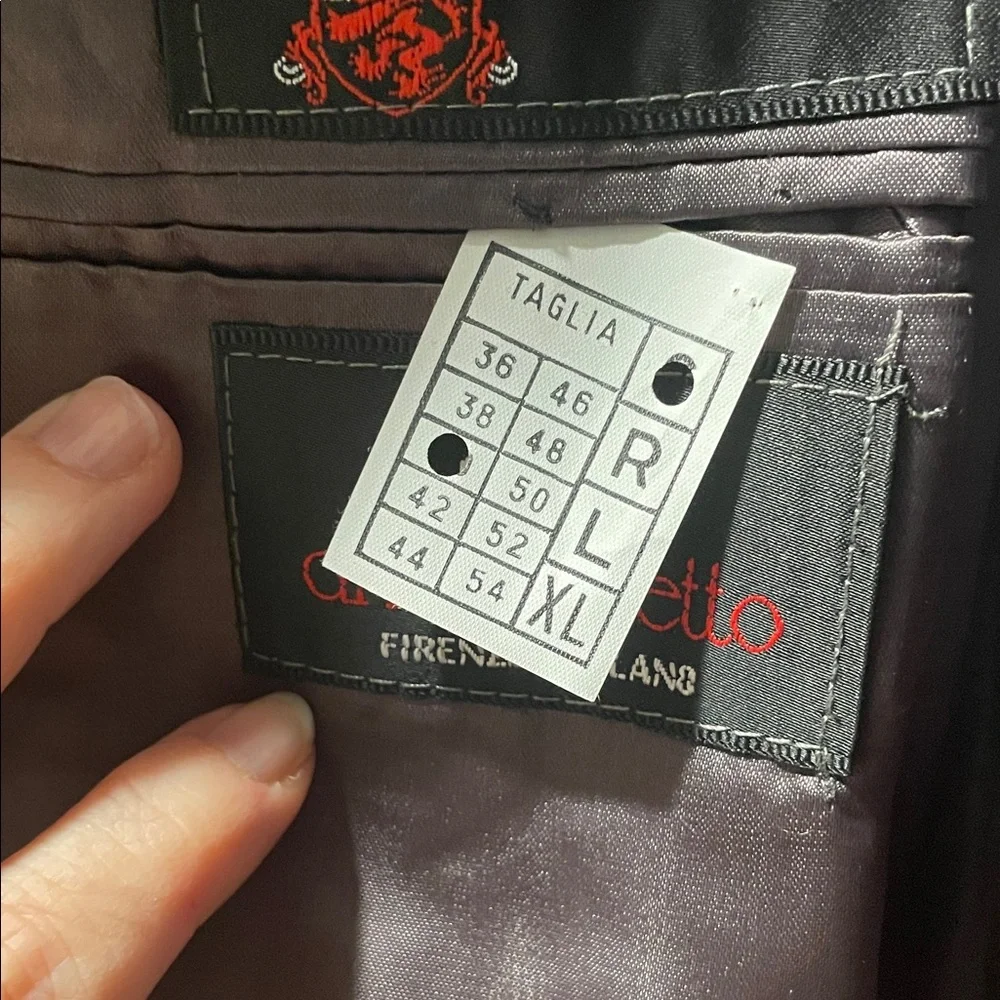 diVenedetto Cashmere Blend Vintage Charcoal Double-Breasted Men's Trench Coat - Picture 9 of 16